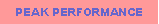 Text Box: Peak performance